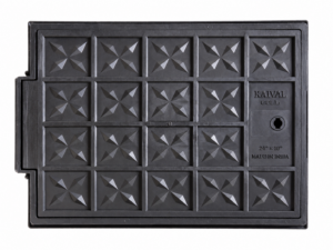 Kaival Gold Plastic Manhole Cover 24 x 18 Inch | Heavy Duty Inspection Cover